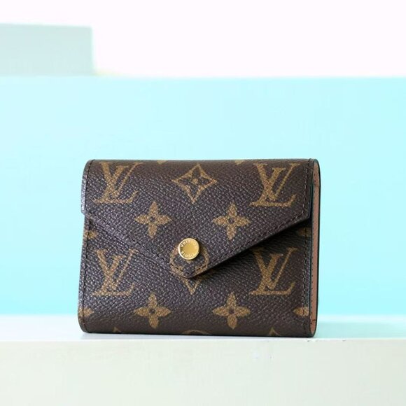 Louis Vuitton Brown and Gold Monogram Wallet - Picture 1 of 7